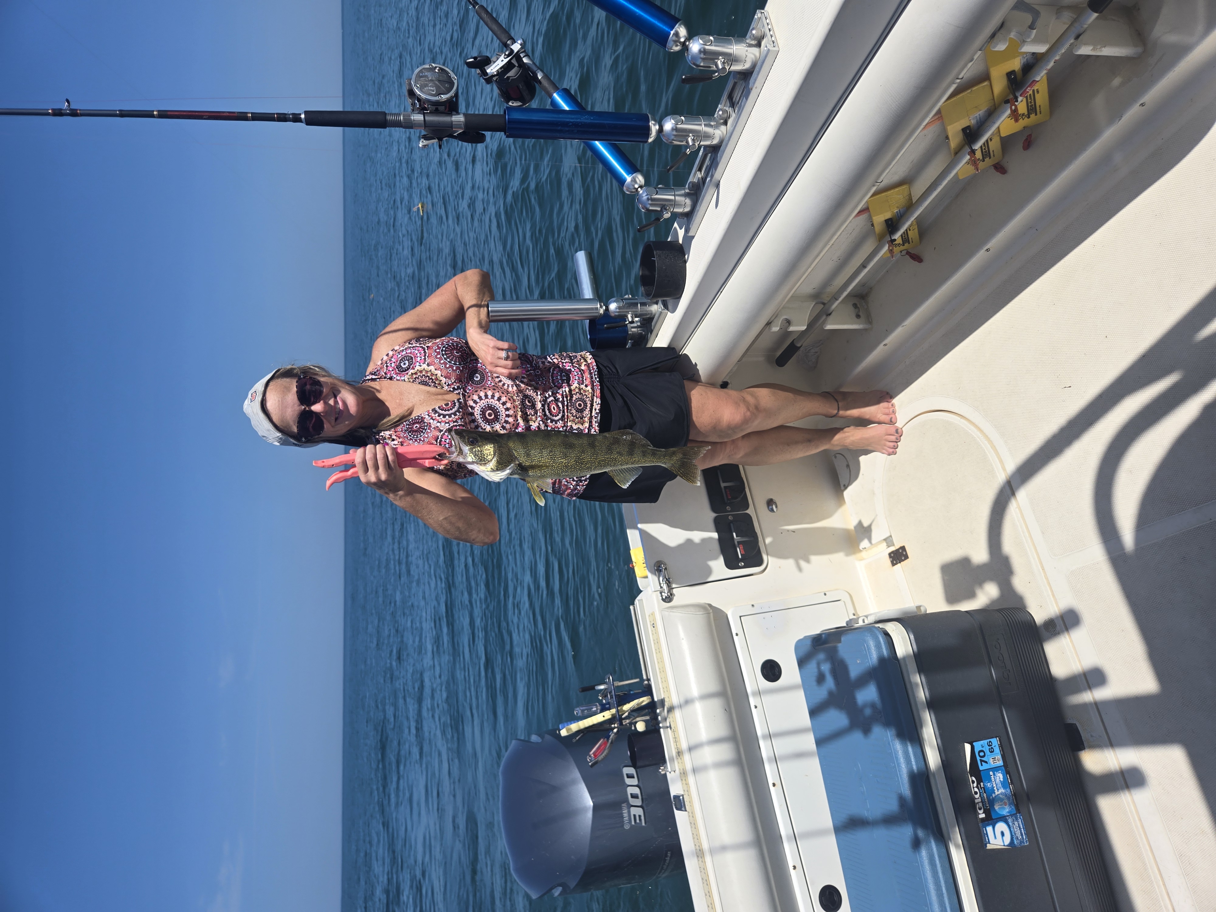 Mother daughter walleye Lake Erie