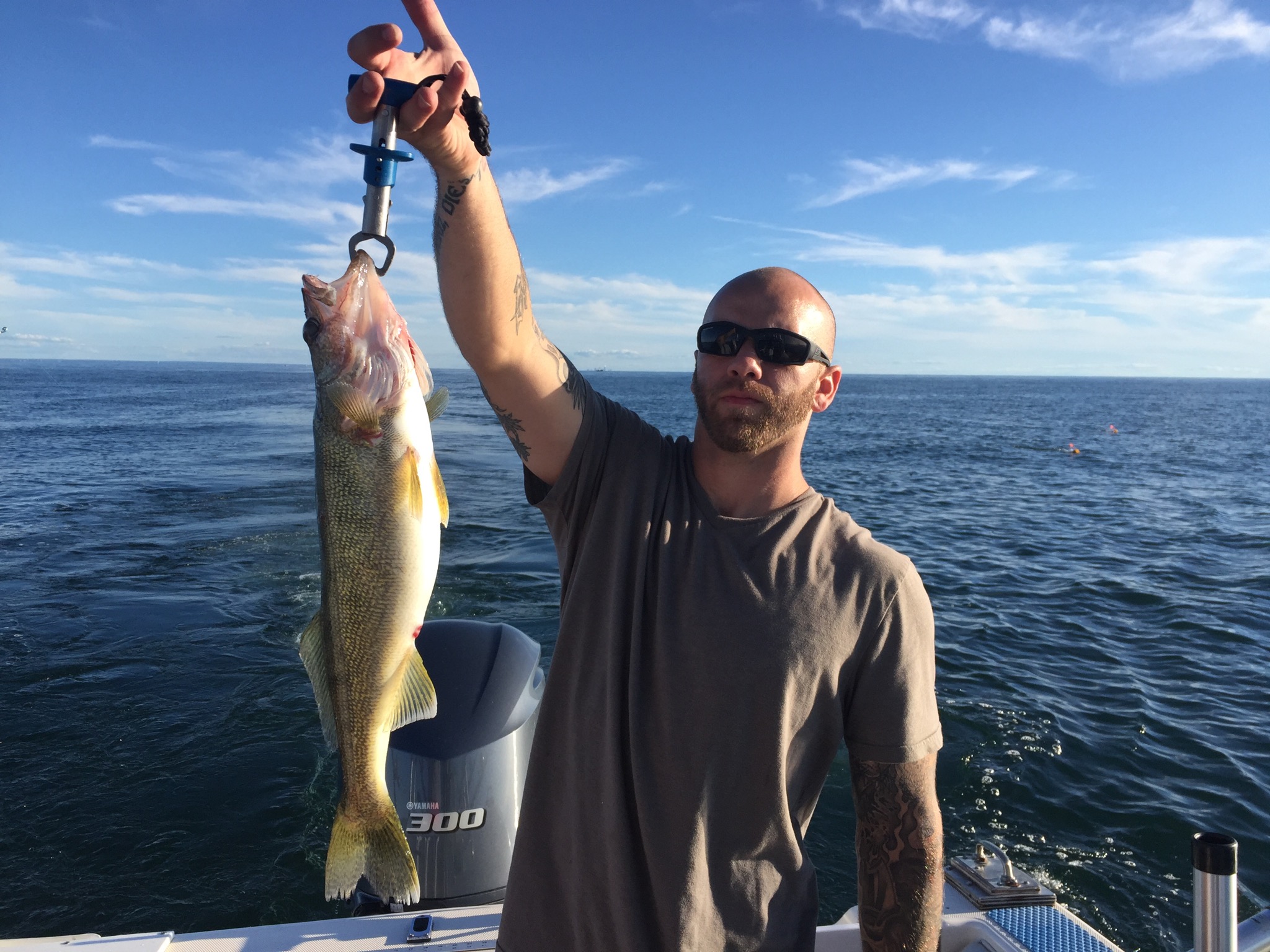 Lake Erie walleye fishing charter Pro-Tek